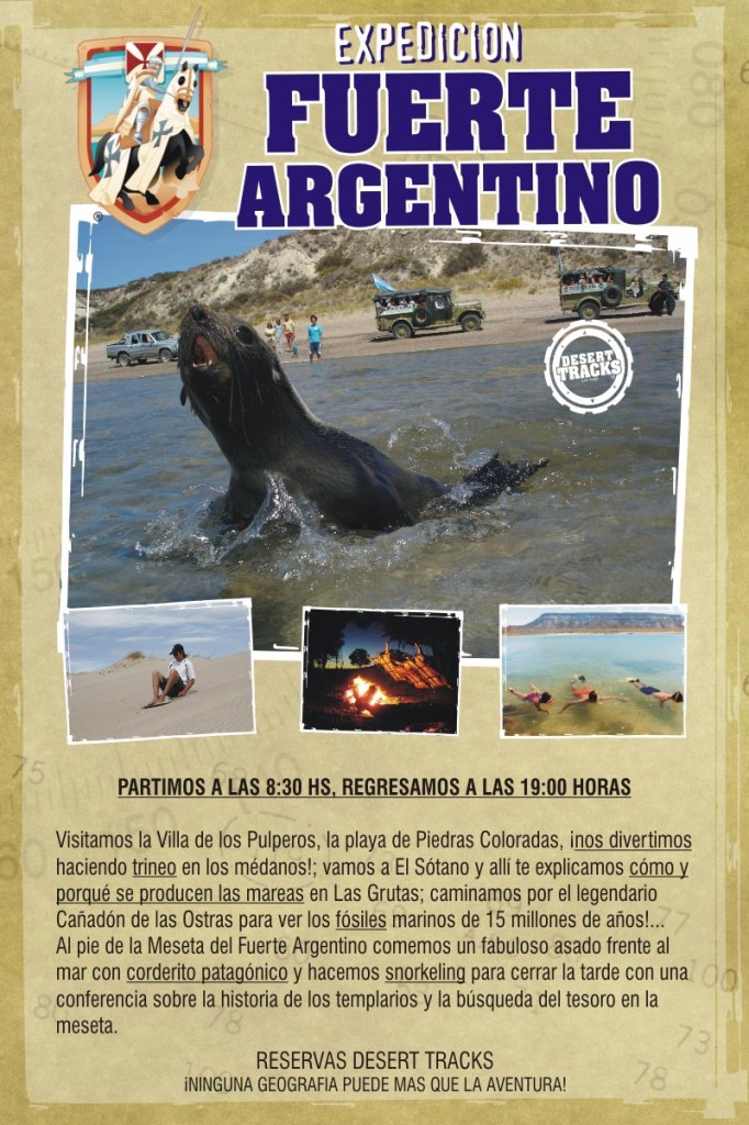 Templarios en La Patagonia. Excursión al Fuerte Argentino Las Grutas Río Negro